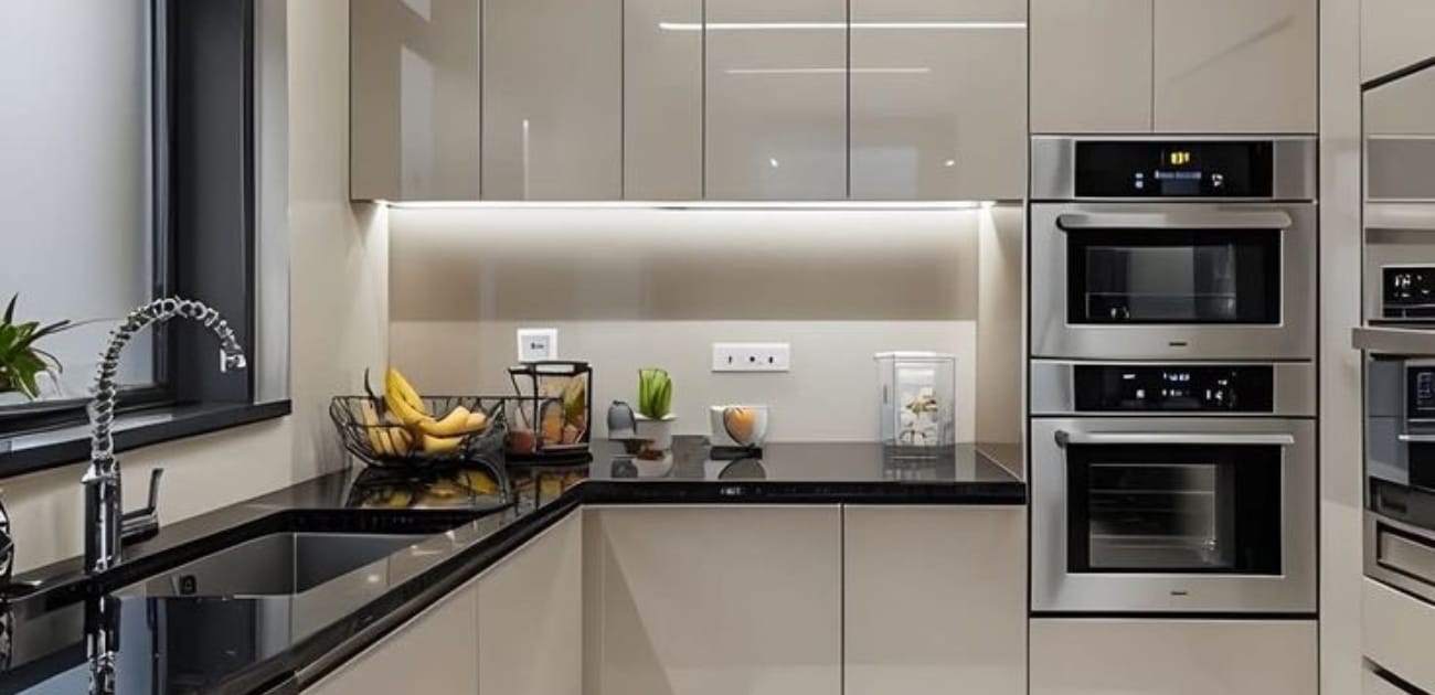 تصاميم مطابخ على شكل حرف L