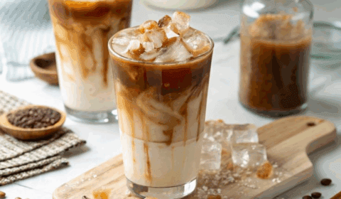 لاتيه مثلج بالفانيليا