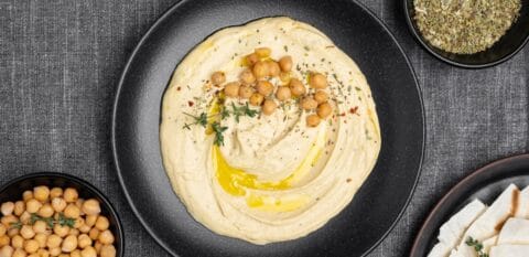 طبق الحمص الشرقي