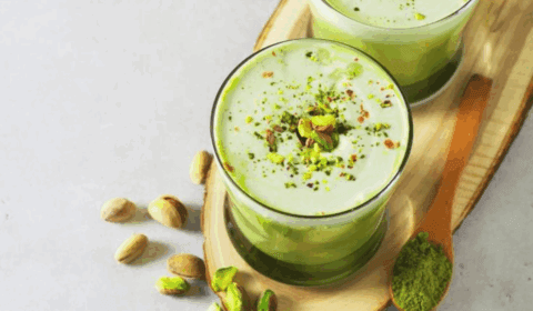 ميلك شيك بالفستق