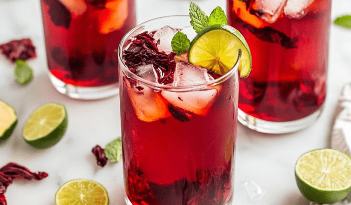 شاي الـ Hibiscus البارد