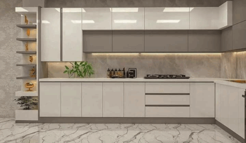 مطابخ UV لامع