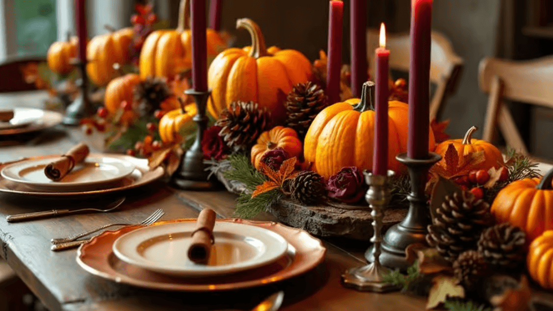 كيف تستضيفين حفل عشاء مميز بطابع خريفي؟