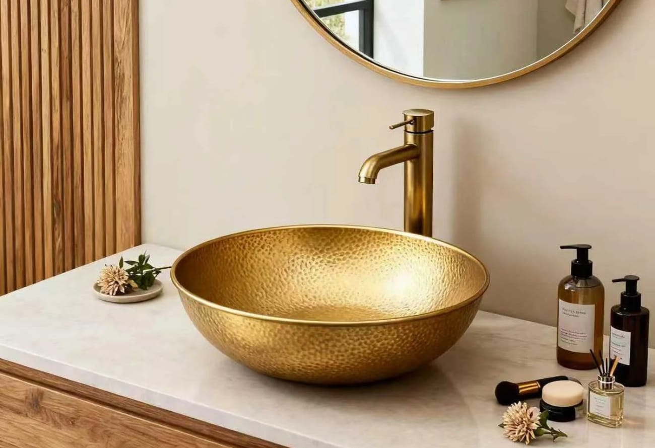 مغاسل ذهبية تحوّل مطبخك إلى مساحة فاخرة