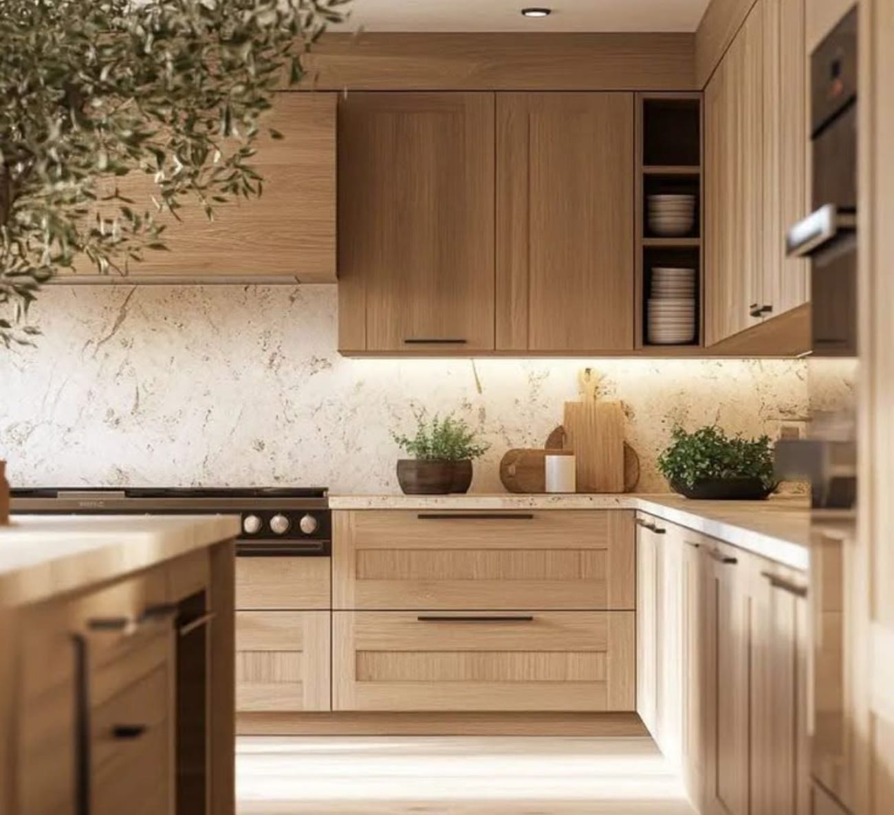 أسرار الجمال والمتانة التي تجعل خشب البلوط الخيار الأول لتتصميم المطابخ