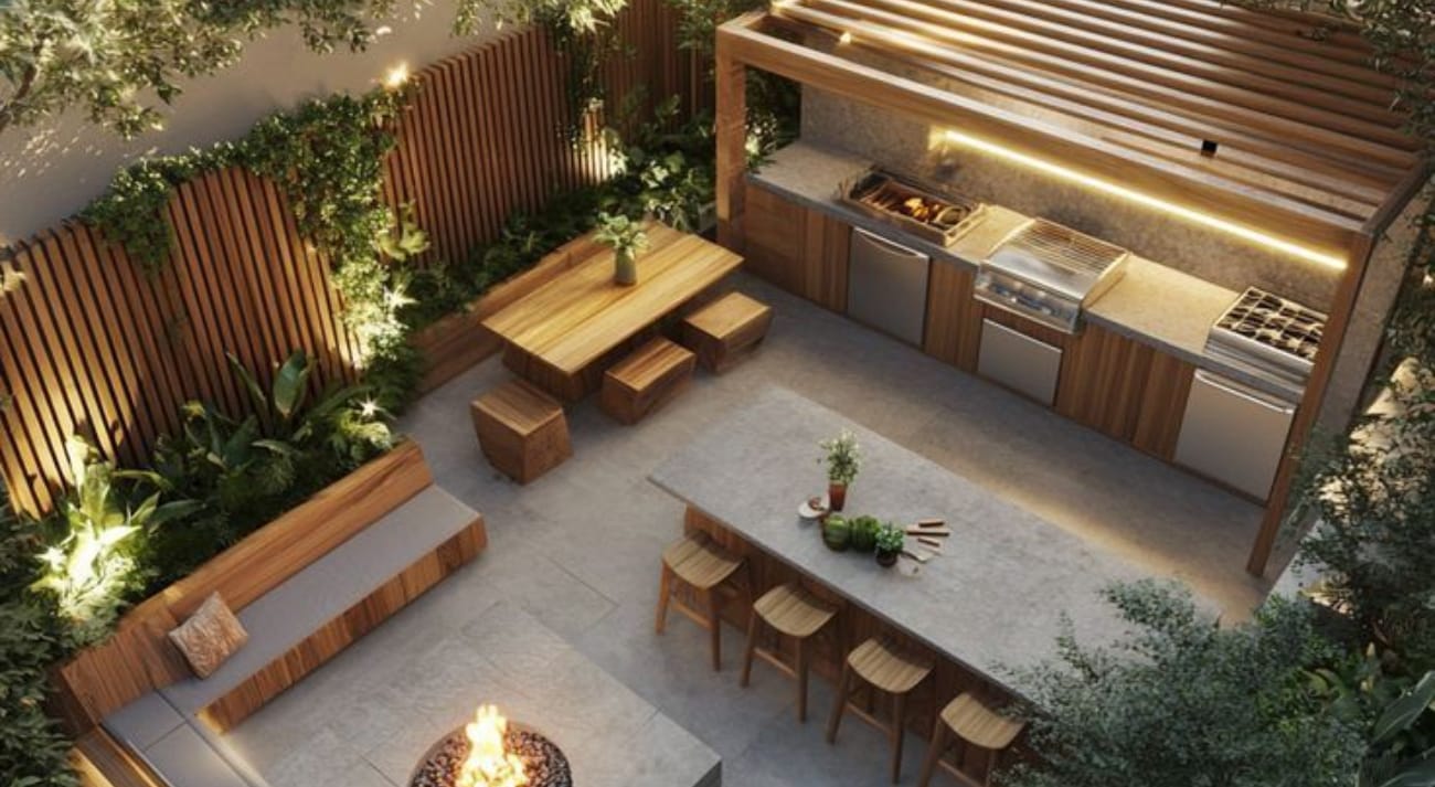 اتجاهات جديدة تلفت الأنظار في عالم تصاميم مطابخ خارجية
